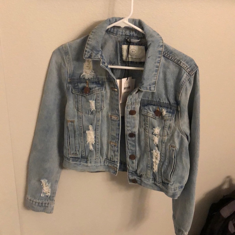 Distressed Denim Jacket